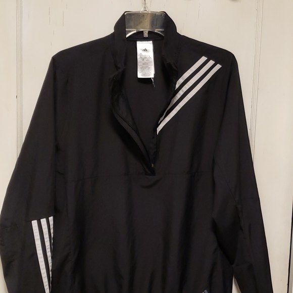 Adidas 3/4 Zip Windbreaker Pullover Jacket - Picture 4 of 7
